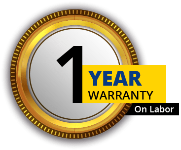 Number One Year Warranty on Labor Badge