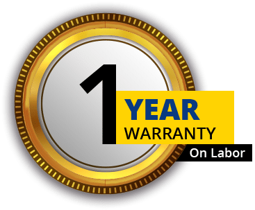 Number One Year Warranty On Labor Badge