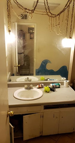 Bathroom Mirror Before