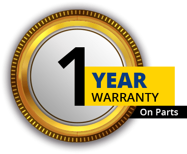 Number One Year Warranty on Parts Badge