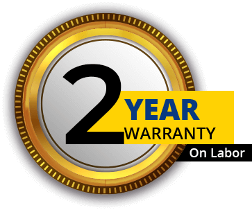 Number One Year Warranty On Labor Badge